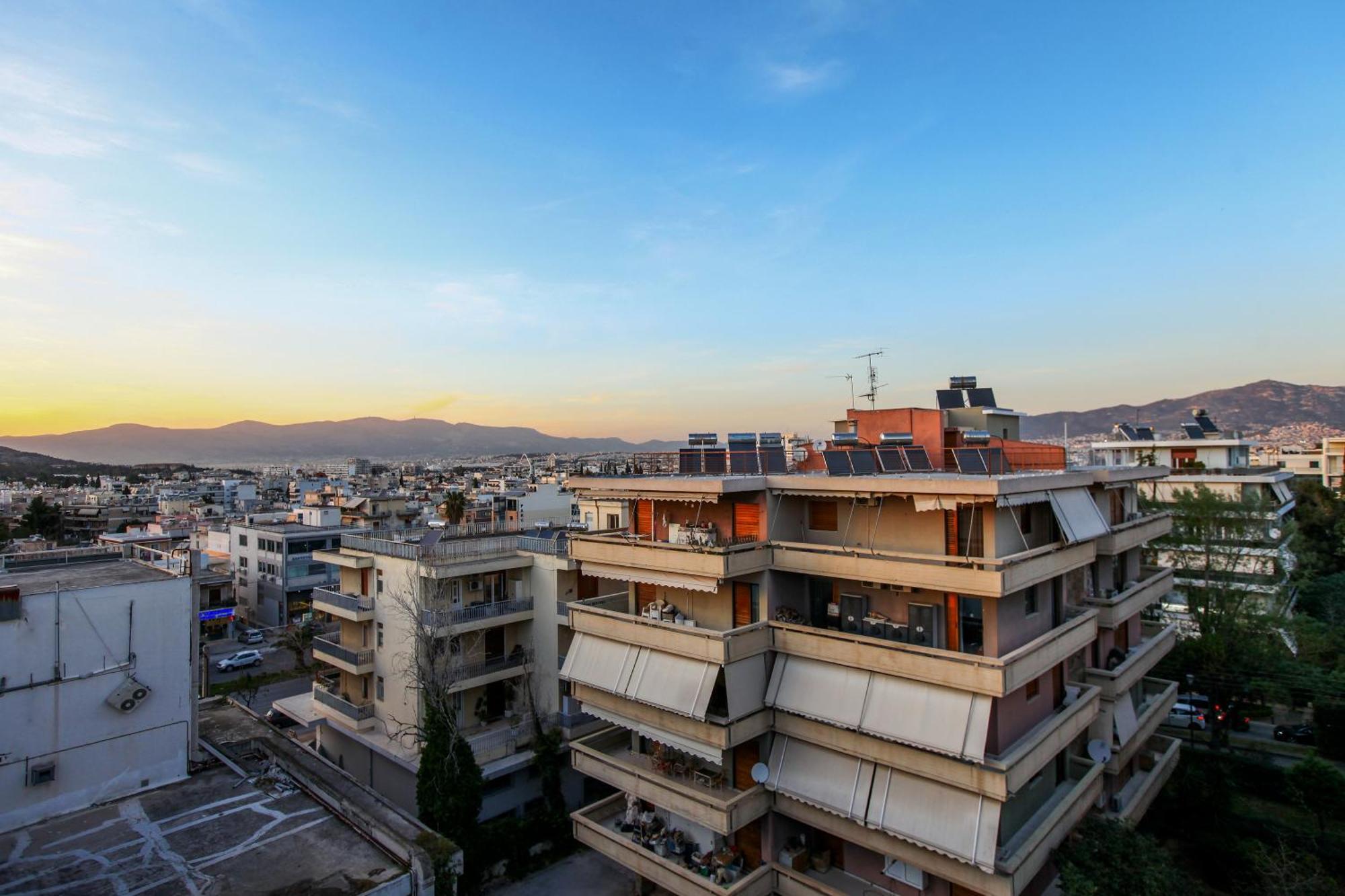 Loft Condo Next To Metro Station. Amazing View! أثينا المظهر الخارجي الصورة